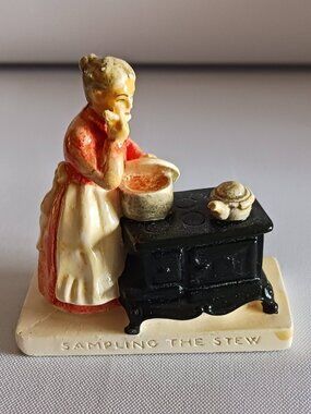 Vintage Sebastian Miniatures "Sampling The Stew" Figurine